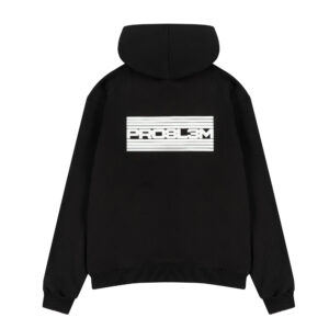 Czarna Bluza Hoodie Klasyk Flaga Regular