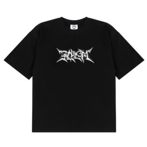 Czarny T-shirt EUAL Oversize