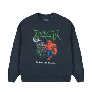 Crewneck Ex Umbra Ad Libertatem Czarny Washed